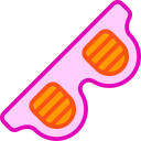 gafas lentes rosas png